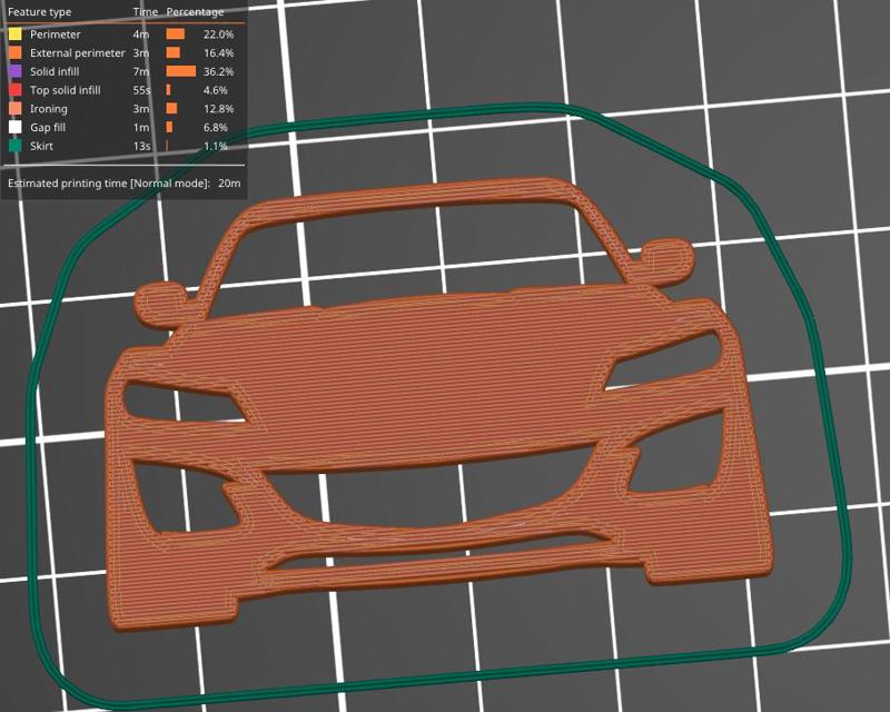 Mazda RX-8 facelift front silhouette key