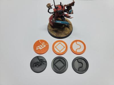 KT24 Khaine Tokens (deboss and multicolor)