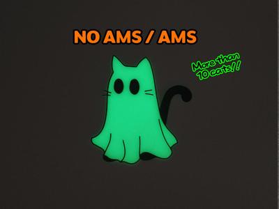 Spooky Halloween Cats Wall Art No. 1 (NO AMS/AMS)