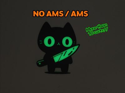 Spooky Halloween Cats Wall Art No. 2 (NO AMS/AMS)