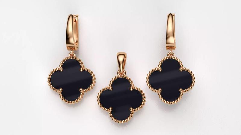Van Cleef style earrings