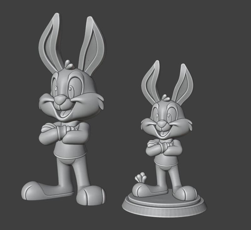 Buster Bunny - Retro Infinity 3D Figure (Tiny Toons Nº2)