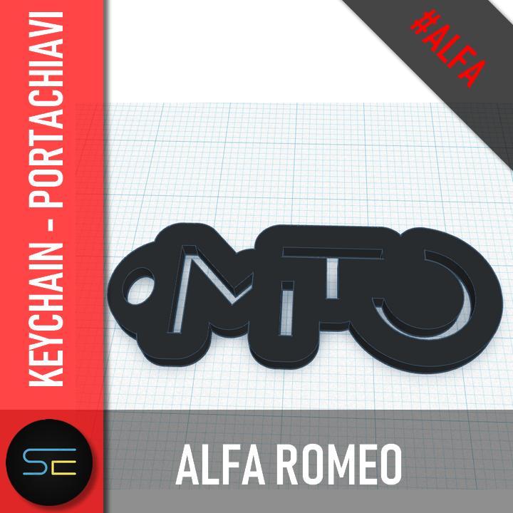 Alfa romeo Mito Logo keychain