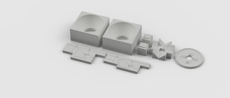 Four lobe 5.8 GHz circular polarized antenna template kit (Skew-planar)