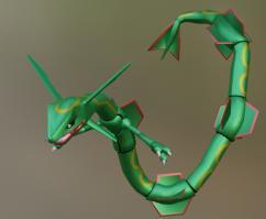 rayquaza pokemon scarlet and violet 3d figurine