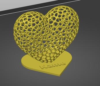 Valentine's Day - Voronoi Heart with name