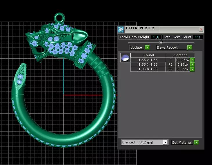 3d zbrush panther pendant model