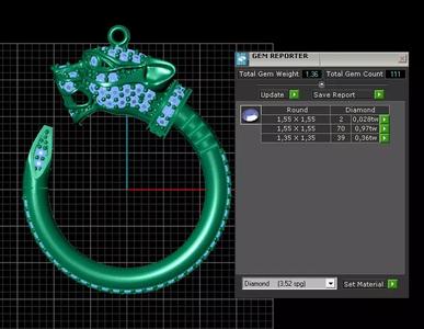 3d zbrush panther pendant model