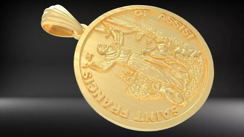 Saint Francis - Sao Francisco de Assis Pendant Necklace Jewelry