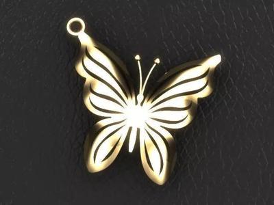 Butterfly set gold ring