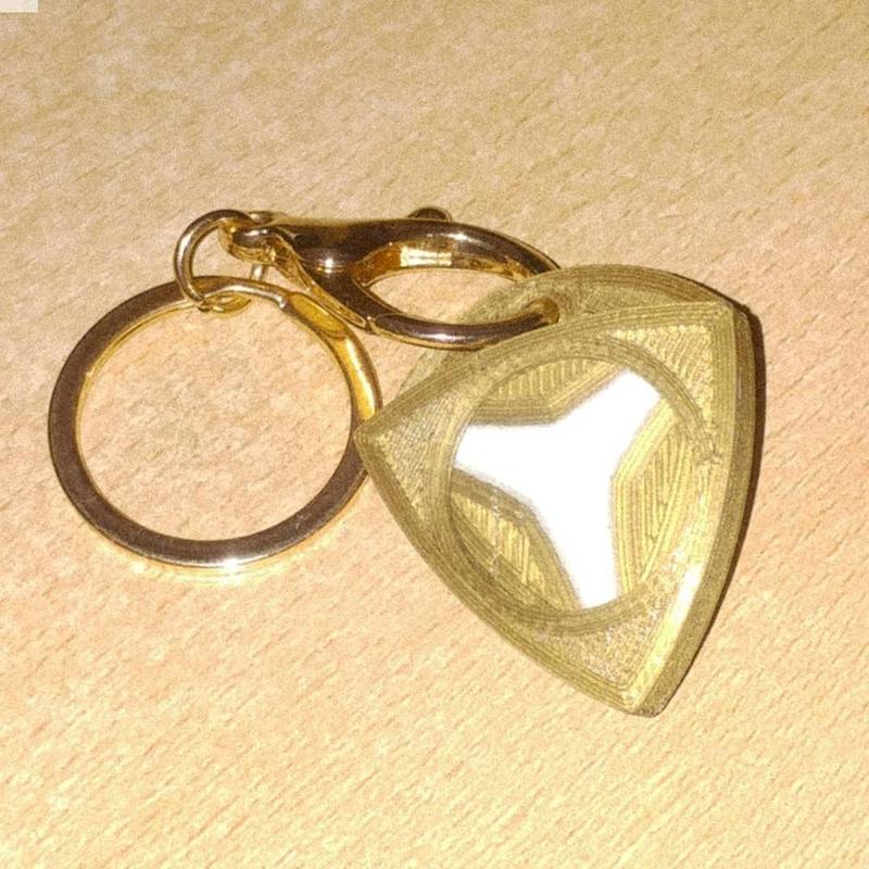 KEYCHAIN Nest Picks Holder for electric guitar Triangle-Dent by eXiMienTa