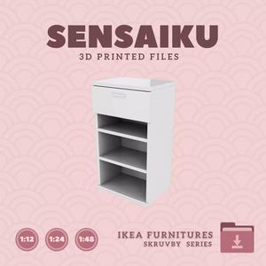 SKRUVBY Bookcase for Miniature Dollhouse - IKEA - 3D Print