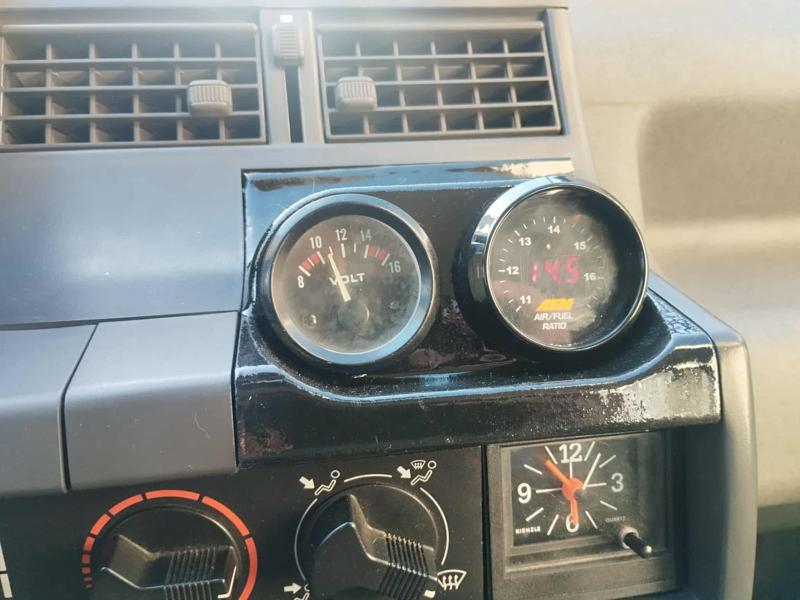 Renault super 5 center dashboard cover dual gauges