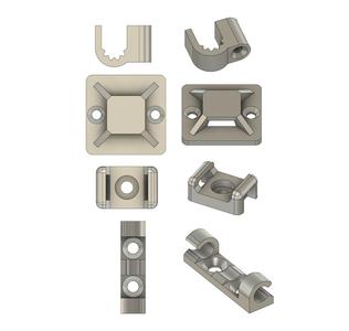 Wall-Mounted Cable Organizer Set – 4 Variations