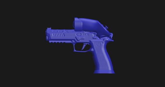 Ace Virtual Shooting SIG P320-XFIVE LEGION VR HANDSET Real Size 3D Scan High Quality Gun Mold 3D SCAN