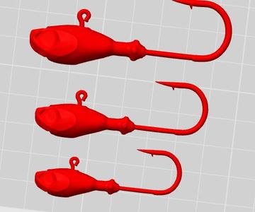 jig head reverse feather 10g, 7g, 5g