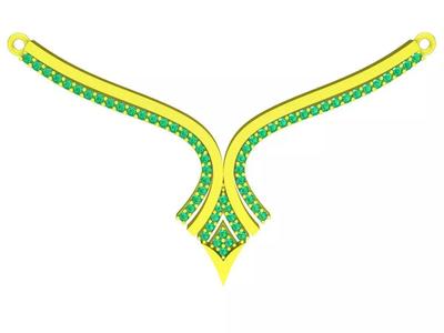 6296 korean diamond necklace pendant