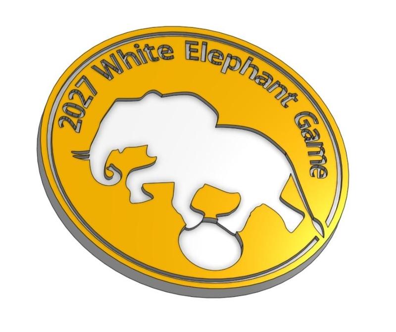 2027 WHITE ELEPHANT GAME AWARD PLAQUE MOST FAVORITE STEAL
