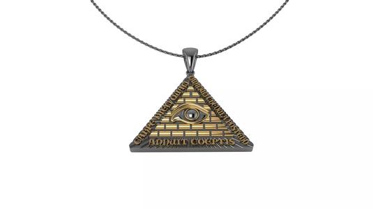 Pyramid Pendant with Eyes