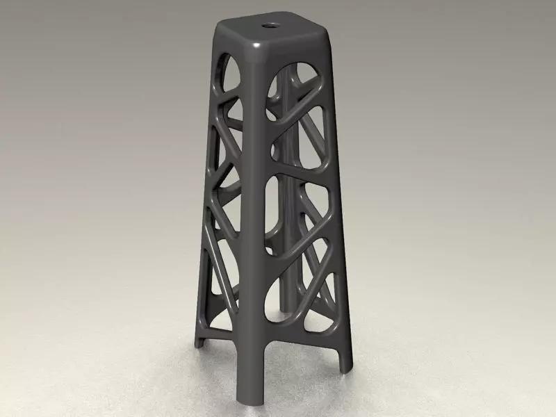 Wakanda Voronoi Stool