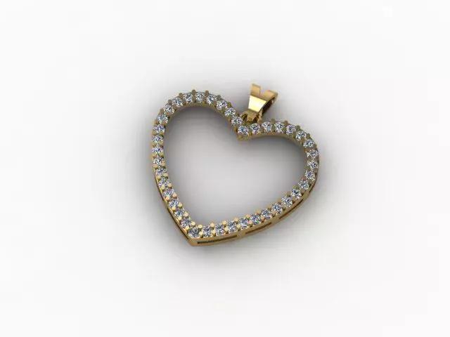 Heart Gift Pendant For Diamonds