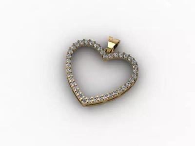 Heart Gift Pendant For Diamonds