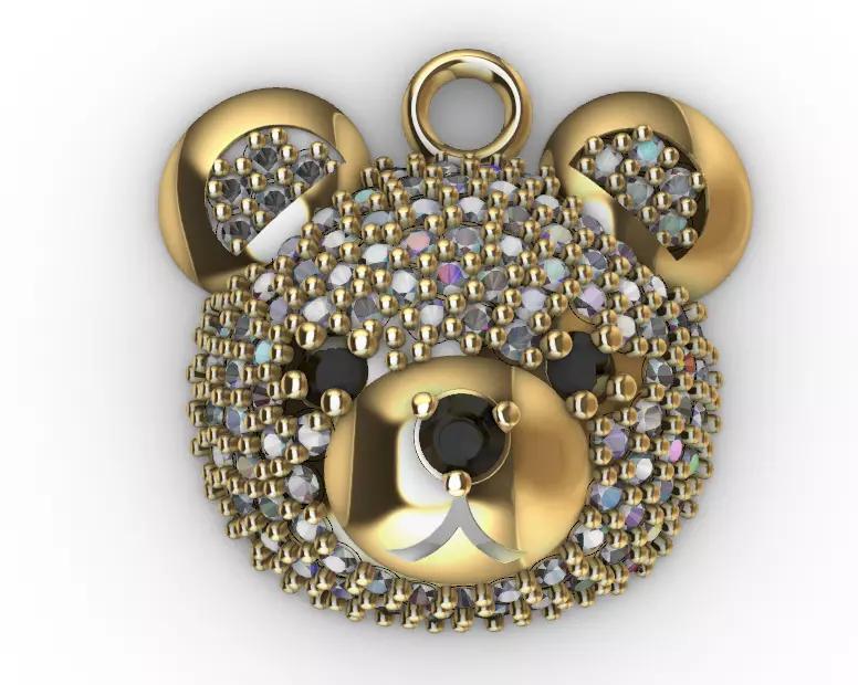 dijes- Colgante de osito  -v-