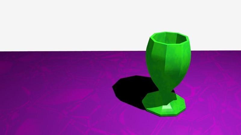 Ceramics porcelain goblet