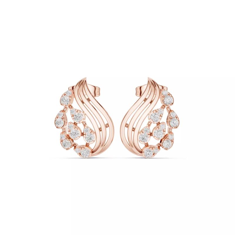 Diamond Studs Earrings 3dm stl renders animation videos details