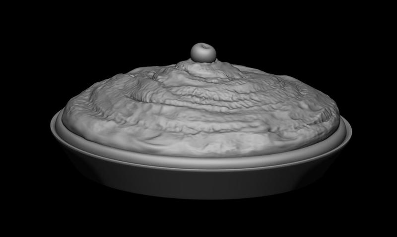 3D PRINTABLE CREAM PIE WITH CHERRY KILLER KLOWNS