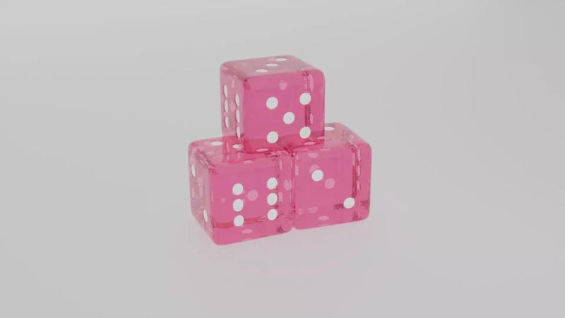 Pack de dados acrilicos cute- modelo 3d printable