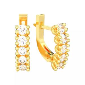 Diamonds english lock earrings 3D print model