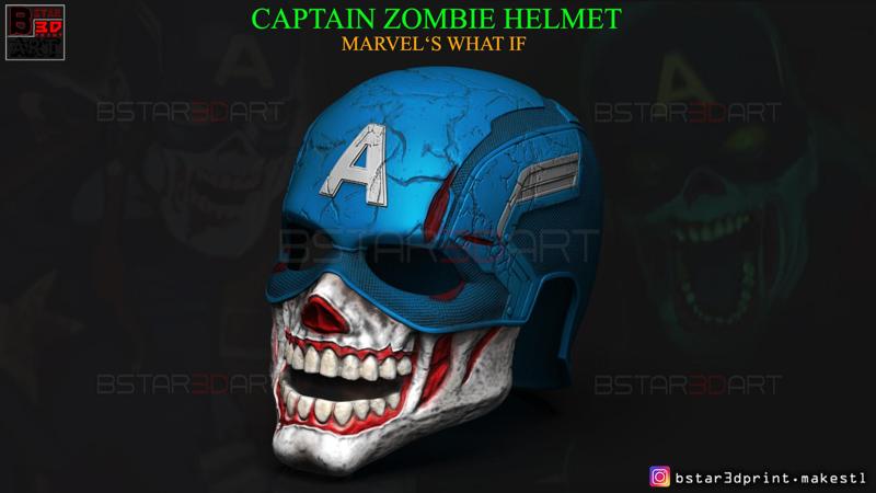 Captain Zombie Helmet - Marvel What If - High Quality Details