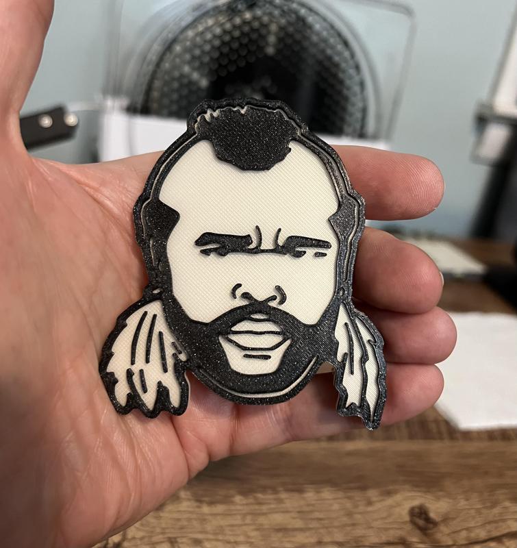 Mr T Magnet (8x3mm magnet)