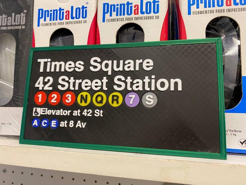 New York City Metro Sign