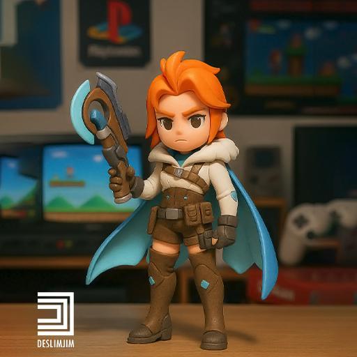 Overwatch 2 Freja - Chibi Cute toyart