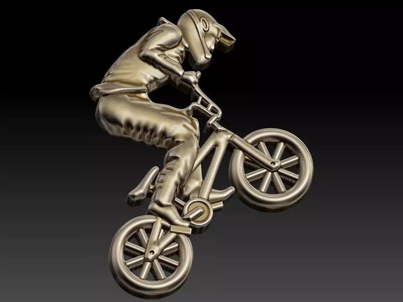 Bmx Biker pendant