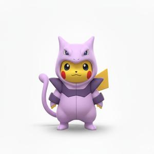 PIKACHU DISGUISED AS MEWTWO