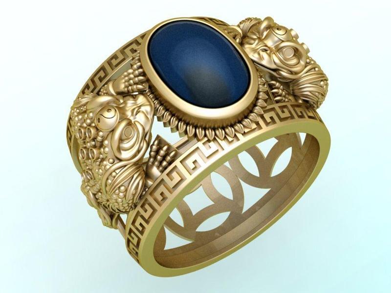 Toad ring - Jin Chan ring - Mens ring - N913852