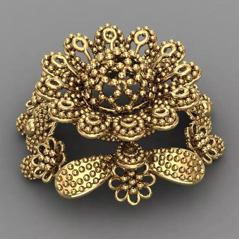 Traditional Indian Earring For Women 3D print model