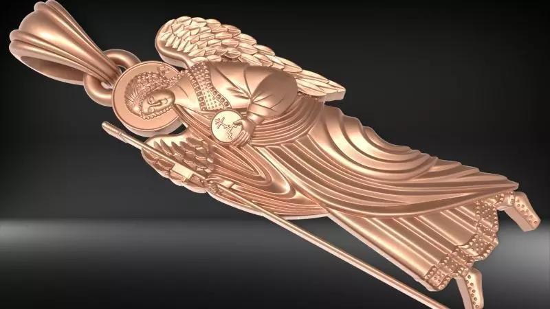 Archangel Raphael Pendant St Raphael Necklace Jewelry