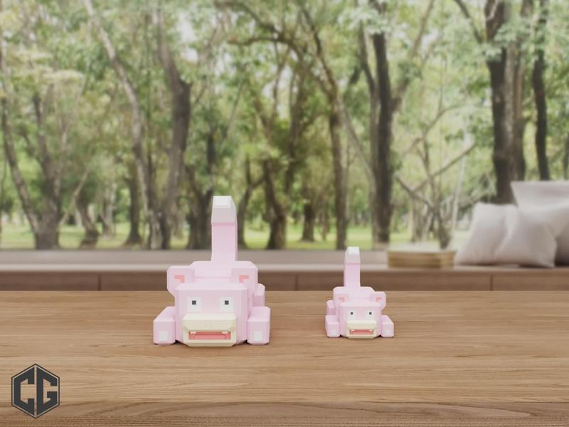 Slowpoke Pokemon Multicolor