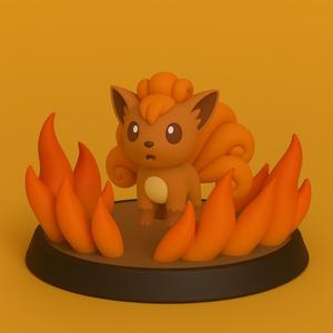 Pokemon battle style - Vulpix #037
