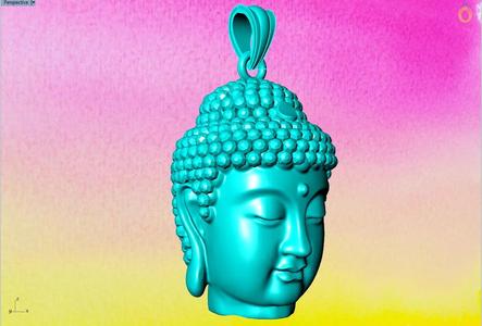 Amitabha Buddha Pendant - Adida Buddha pendant - Buddha head