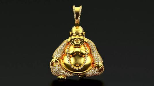 Laughing Buddha Pendant