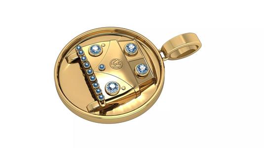 BESPOKE DIAMOND PENDANT 3D PRINTABLE MODEL