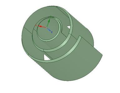 Spiral fin can for 29mm Phenolic tubing & retainer