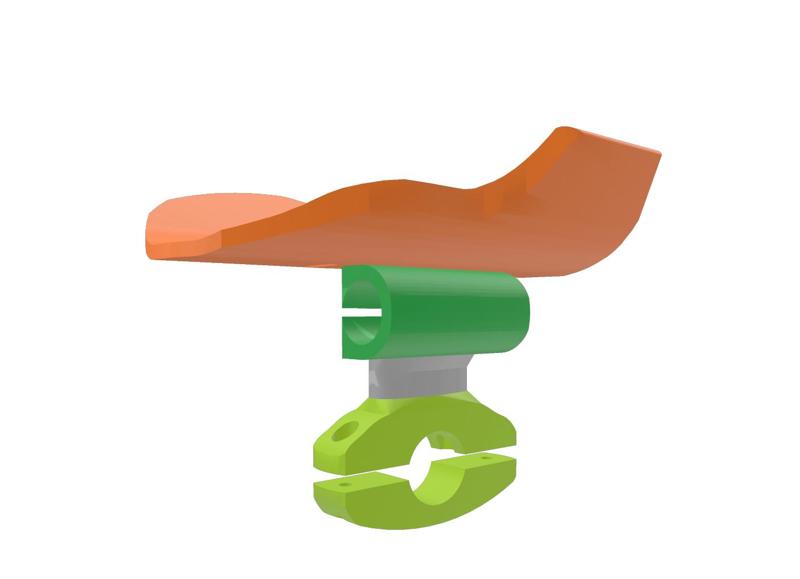 Armrest/pad rod mount standard handlebars aero time trial/triathlon clip on