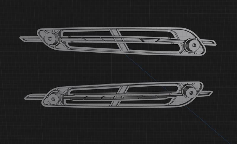 Toyota Corolla KE30 Side Louver Air Vent Rear Fender Pair Left & Right