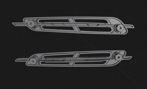 Toyota Corolla KE30 Side Louver Air Vent Rear Fender Pair Left & Right